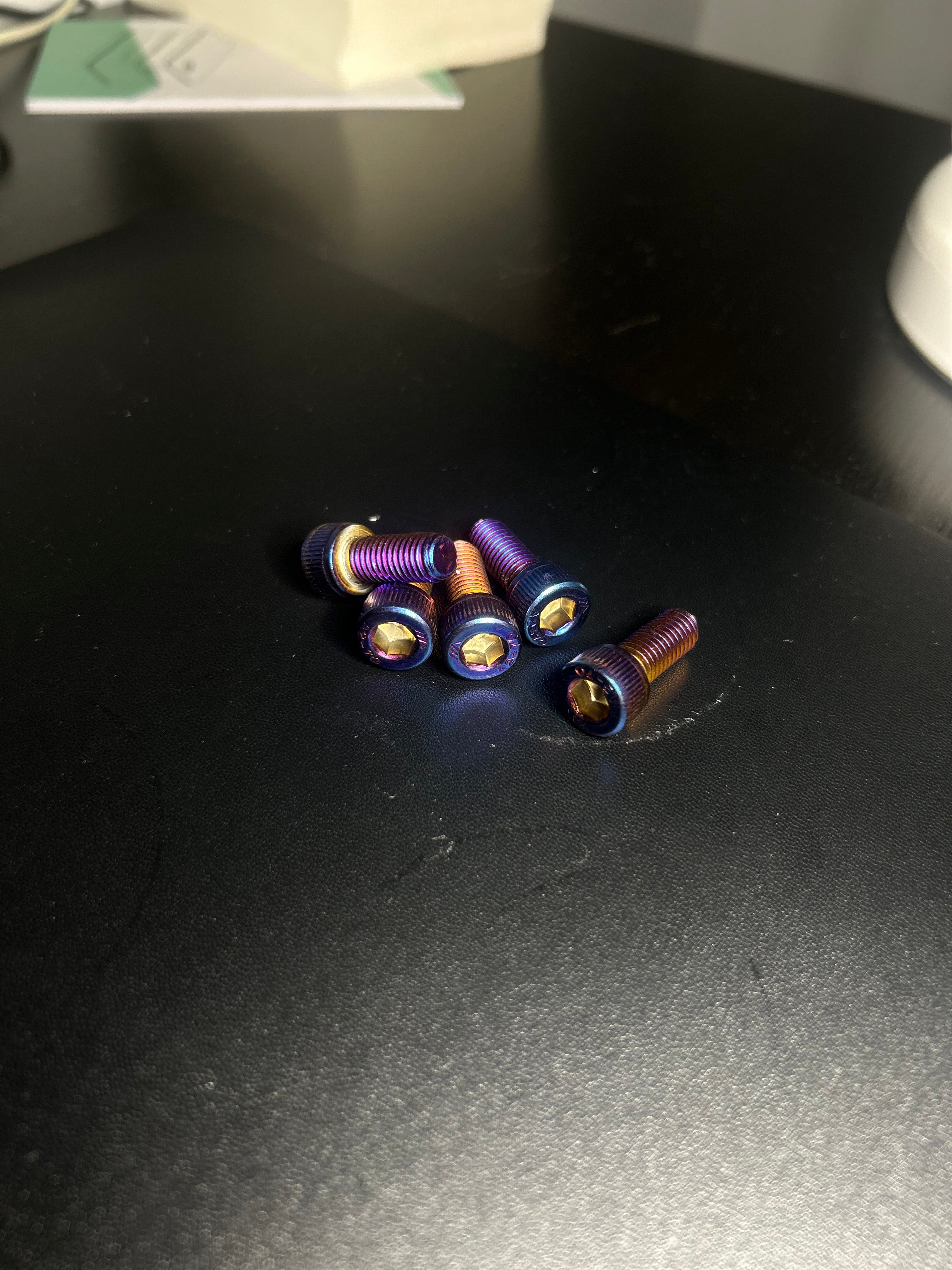 Titanium macfox tripple clamp bolts