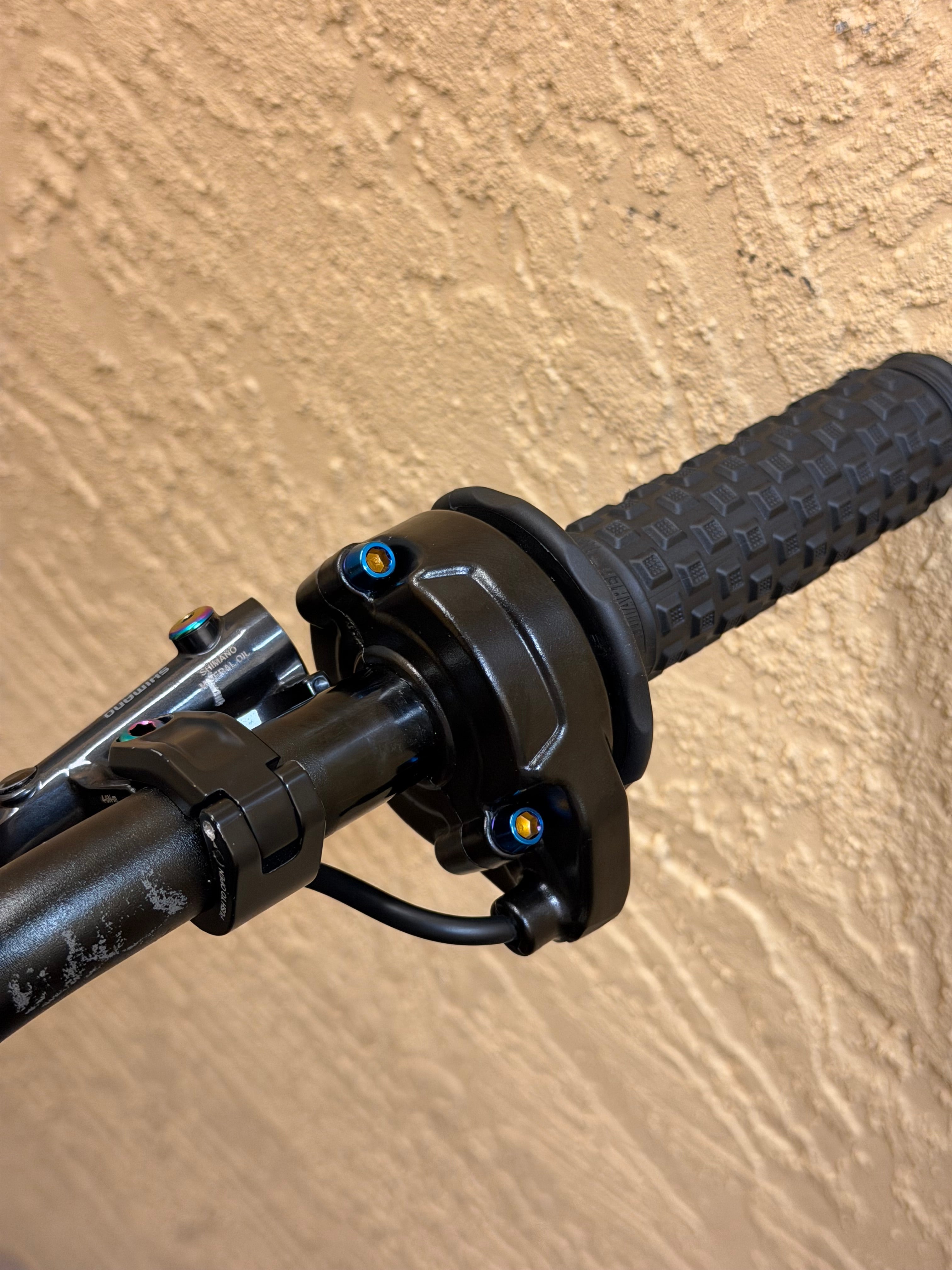 Surron throttle titanium bolts