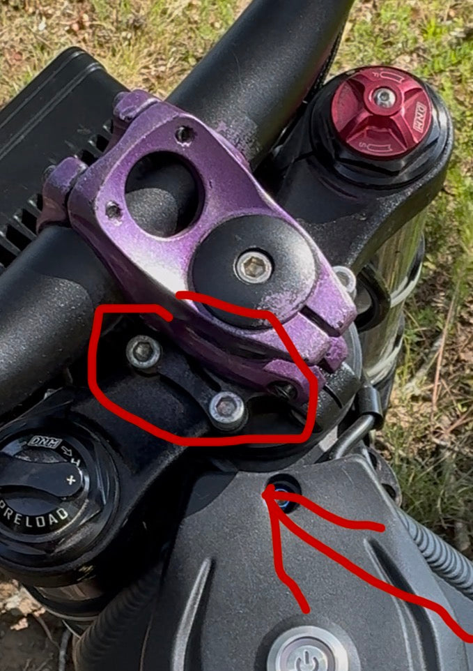 Titanium direct stem mount bolts