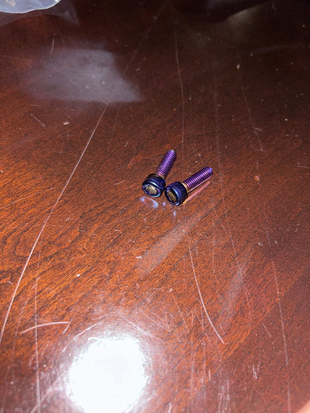 Titanium pitbike bar bolts