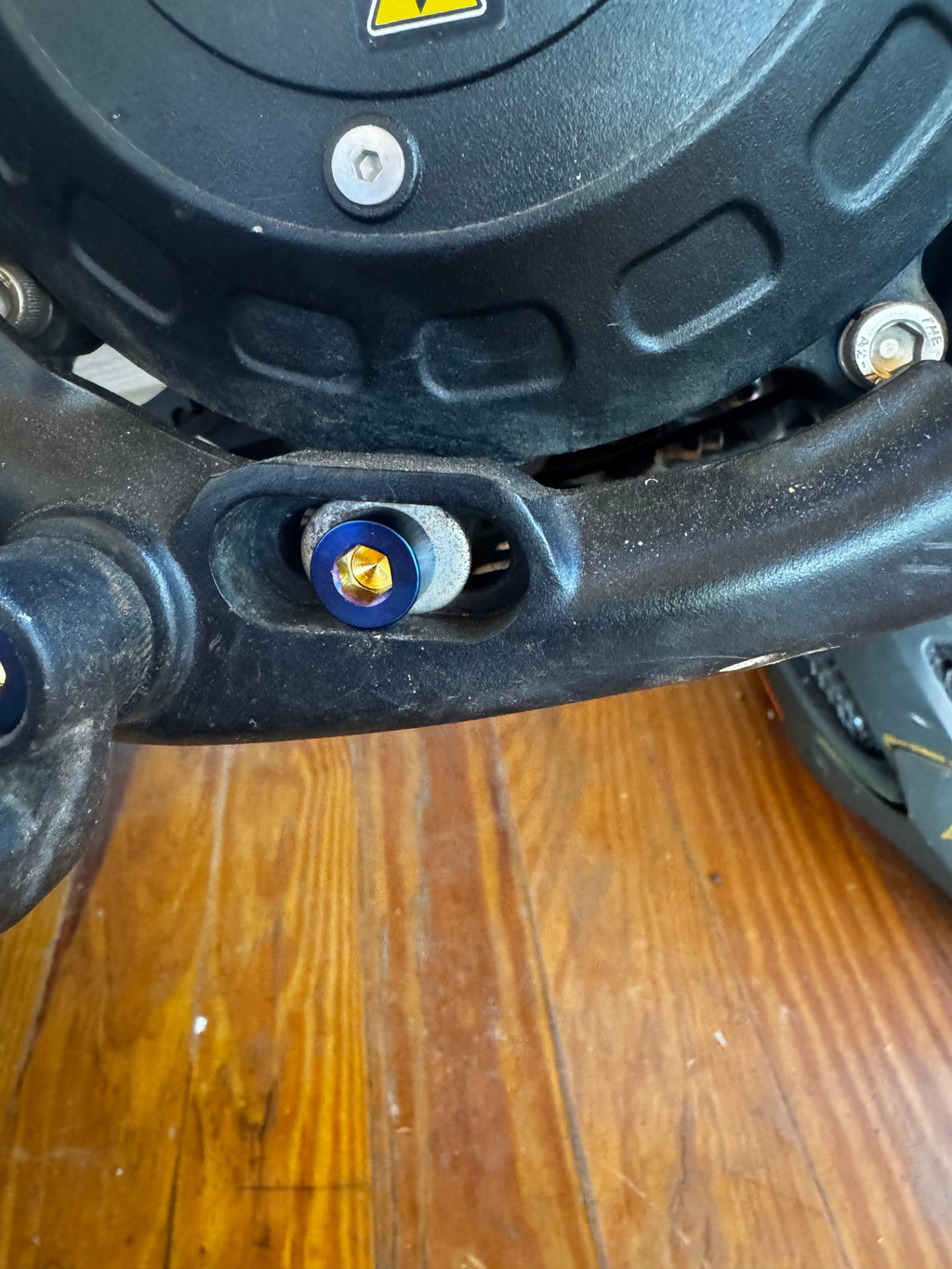 Titanium Talaria xxx motor mount bolts (right side)