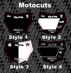 Motocuts Plate Decal