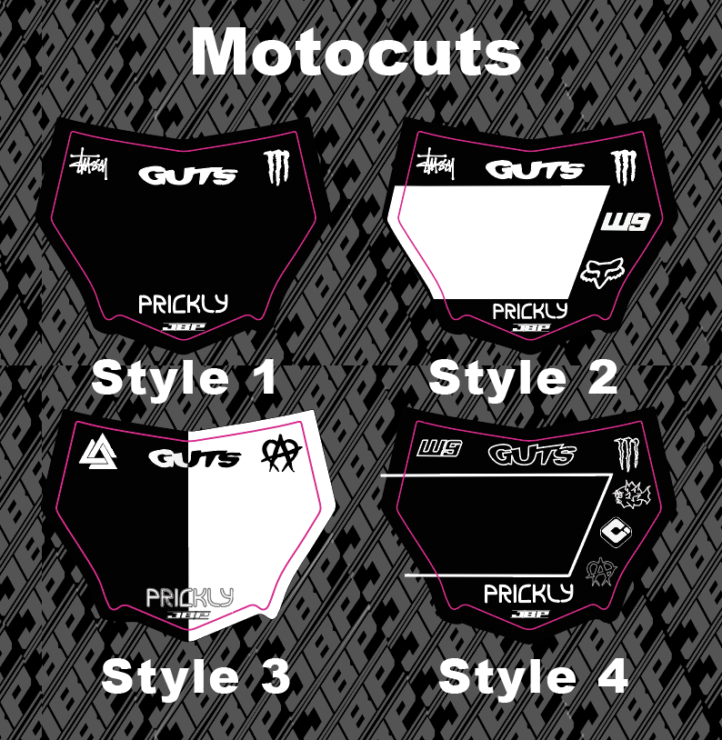 Motocuts Plate Decal