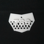 Mini Motocutz Number Plate Keychain with Personalized Number